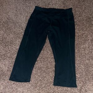 Women's teal Cropped Leggings